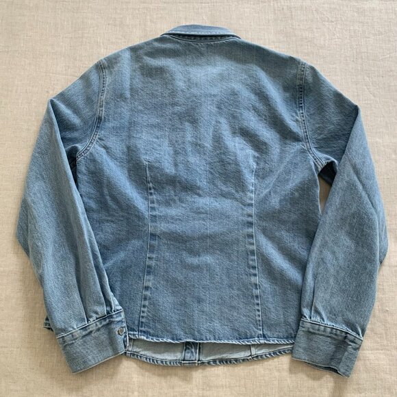 Denim Forum '90s Sculpt Denim Shirt – 7 Yrs Bleu Taboo, Size Large - Picture 6 of 7